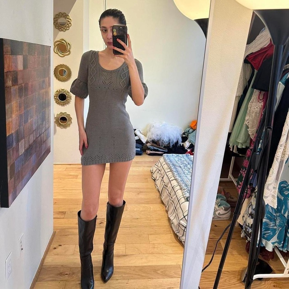 Decree Gray Mini Dress